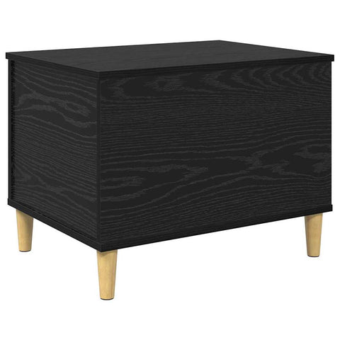 vidaXL Bedside Cabinet Black oak 60 x 44.5 x 45 cm Engineered wood