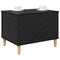 vidaXL Bedside Cabinet Black oak 60 x 44.5 x 45 cm Engineered wood