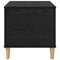 vidaXL Bedside Cabinet Black oak 60 x 44.5 x 45 cm Engineered wood