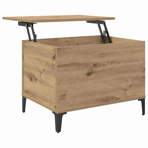 vidaXL Coffee Table Artisan oak 60 x 44.5 x 45 cm Engineered wood