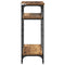 vidaXL Side Table with Shelf Old wood 40 x 30 x 75 cm Engineered wood