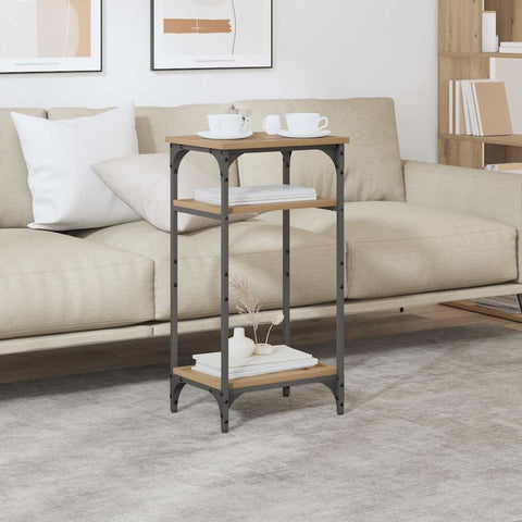 vidaXL Side Table Manual Artisan Oak 40 x 30 x 75 cm Engineered Wood