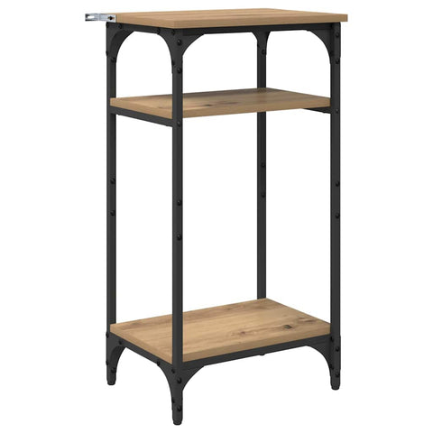 vidaXL Side Table Manual Artisan Oak 40 x 30 x 75 cm Engineered Wood