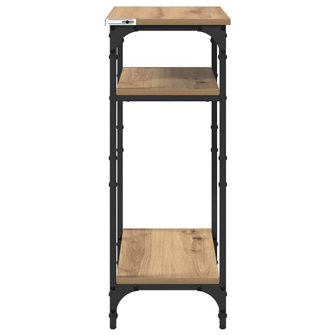 vidaXL Side Table Manual Artisan Oak 40 x 30 x 75 cm Engineered Wood