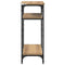 vidaXL Side Table Manual Artisan oak 40 x 30 x 75 cm Engineered wood