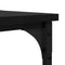 vidaXL Side Table with Shelf Black oak 40 x 30 x 75 cm Engineered wood