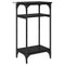 vidaXL Side Table with Shelf Black oak 40 x 30 x 75 cm Engineered wood