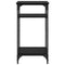 vidaXL Side Table with Shelf Black oak 40 x 30 x 75 cm Engineered wood