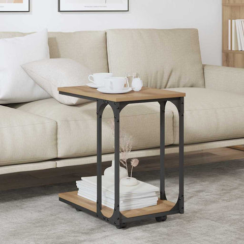 vidaXL Side Table Artisan Oak 50 x 35 x 55.5 cm Engineered Wood