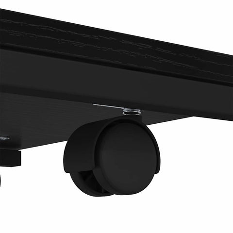 vidaXL Side Table Black Oak 50 x 35 x 55.5 cm Engineered Wood