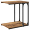 vidaXL Side Table with Shelf Old wood 50 x 35 x 52 cm Engineered wood