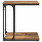 vidaXL Side Table with Shelf Old wood 50 x 35 x 52 cm Engineered wood