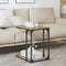 vidaXL Side Table Artisan oak 50 x 35 x 52 cm Engineered wood