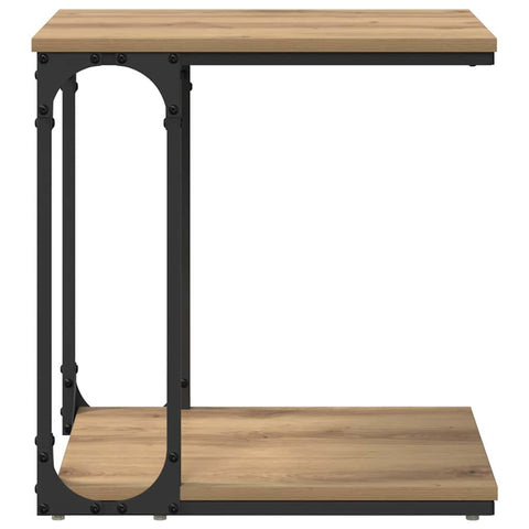 vidaXL Side Table Artisan oak 50 x 35 x 52 cm Engineered wood