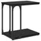 vidaXL Side Table with Shelf Black oak 50 x 35 x 52 cm Engineered wood