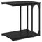 vidaXL Side Table with Shelf Black oak 50 x 35 x 52 cm Engineered wood