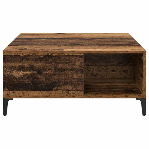 vidaXL Coffee Table Old Wood 80 x 80 x 36.5 cm Engineered Wood