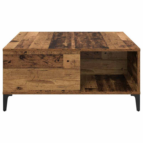vidaXL Coffee Table Old Wood 80 x 80 x 36.5 cm Engineered Wood