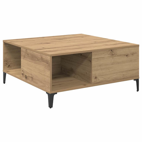 vidaXL Coffee Table Artisan Oak 80 x 80 x 36.5 cm Engineered Wood