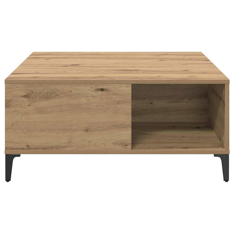 vidaXL Coffee Table Artisan Oak 80 x 80 x 36.5 cm Engineered Wood
