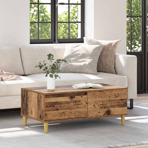 vidaXL Coffee Table Old Wood 90 x 50 x 35 cm Engineered Wood