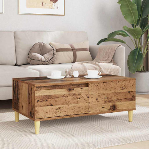 vidaXL Coffee Table Old Wood 90 x 50 x 35 cm Engineered Wood