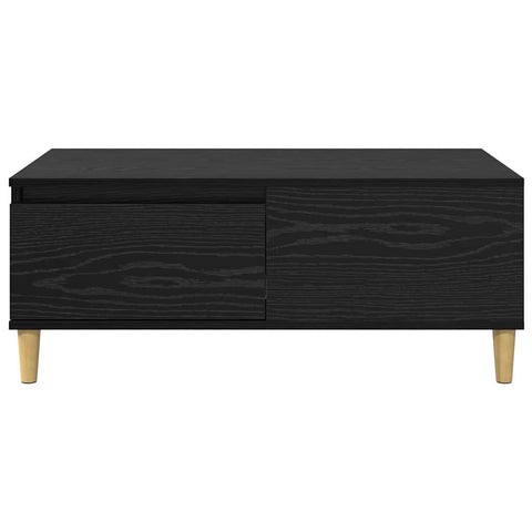 vidaXL Coffee Table Black Oak 90 x 50 x 35 cm Engineered Wood