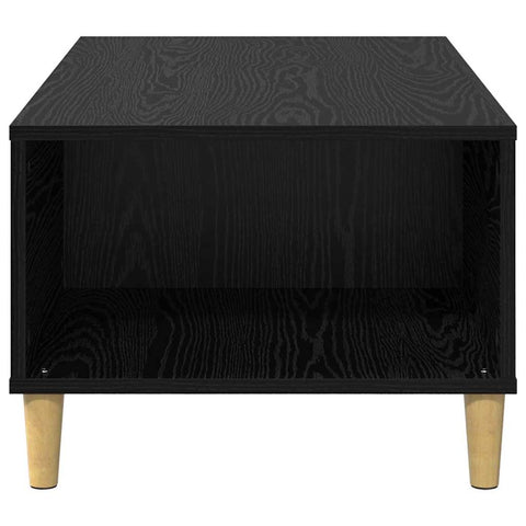vidaXL Coffee Table Black Oak 90 x 50 x 35 cm Engineered Wood