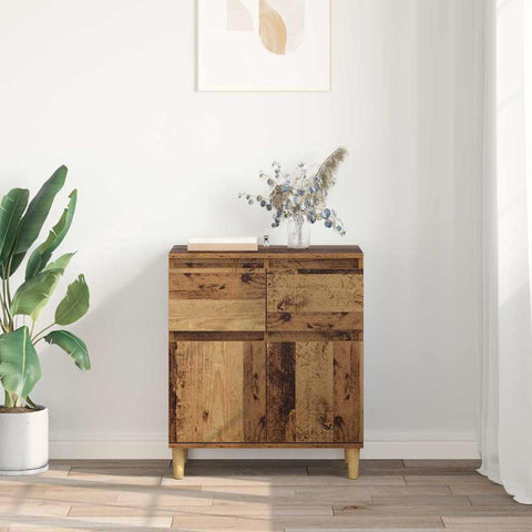 vidaXL Sideboard with Drawer Old Wood 60 x 35 x 70 cm Engineered Wood