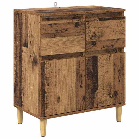 vidaXL Sideboard with Drawer Old Wood 60 x 35 x 70 cm Engineered Wood