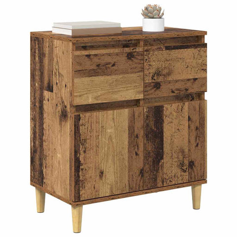 vidaXL Sideboard with Drawer Old Wood 60 x 35 x 70 cm Engineered Wood