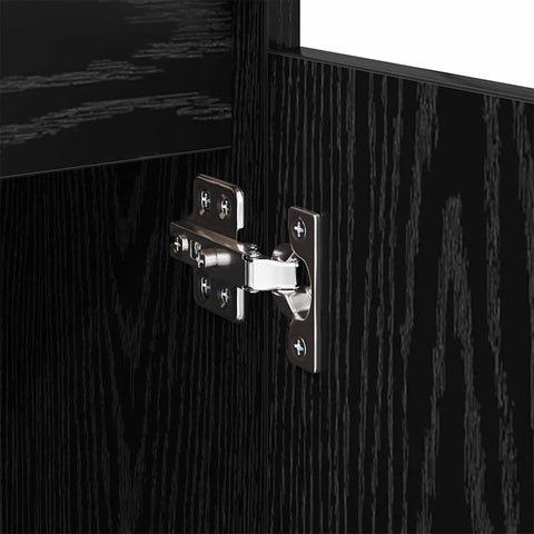 vidaXL Sideboard with Drawer Black Oak 60 x 35 x 70 cm Engineered Wood