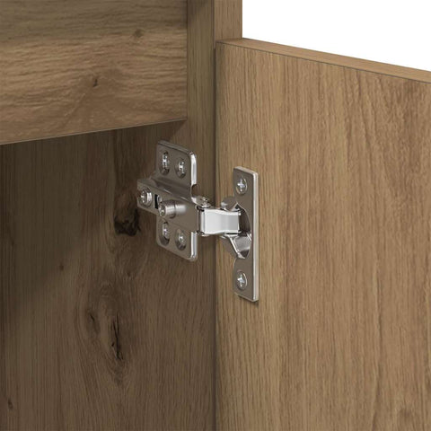 vidaXL Sideboard Artisan Oak 60 x 35 x 70 cm Engineered Wood and Iron