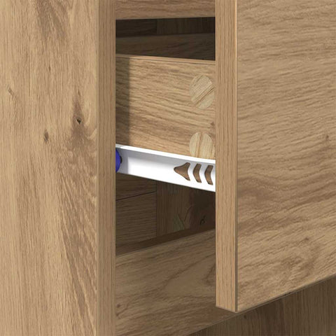 vidaXL Bedside Cabinet Artisan oak 40 x 35 x 70 cm Engineered wood