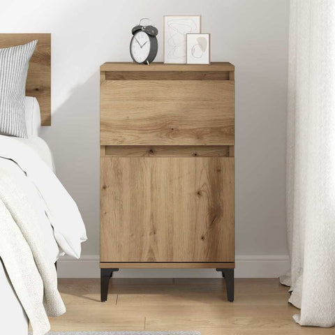 vidaXL Bedside Cabinet Artisan oak 40 x 35 x 70 cm Engineered wood