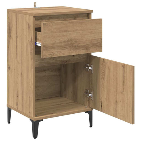 vidaXL Bedside Cabinet Artisan oak 40 x 35 x 70 cm Engineered wood