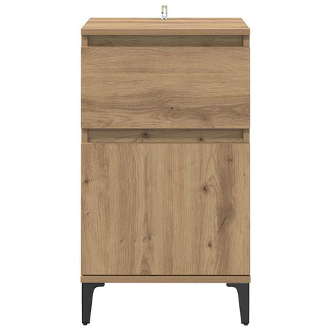 vidaXL Bedside Cabinet Artisan oak 40 x 35 x 70 cm Engineered wood