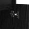 vidaXL Bedside Cabinet Black oak 40 x 35 x 70 cm Engineered wood