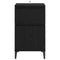 vidaXL Bedside Cabinet Black oak 40 x 35 x 70 cm Engineered wood