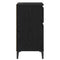 vidaXL Bedside Cabinet Black oak 40 x 35 x 70 cm Engineered wood
