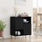 vidaXL Sideboard Black oak 35 x 60 x 70 cm Engineered wood