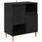 vidaXL Sideboard Black oak 35 x 60 x 70 cm Engineered wood