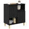 vidaXL Sideboard Black oak 35 x 60 x 70 cm Engineered wood