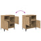 vidaXL Sideboard Artisan oak 60 x 35 x 70 cm Engineered wood