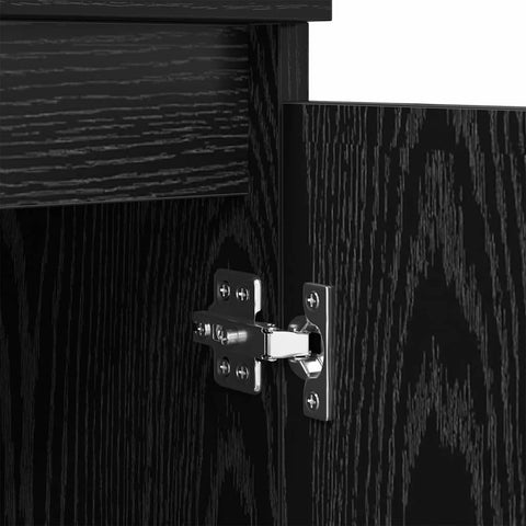 vidaXL Sideboard Black oak 60 x 35 x 70 cm Engineered wood