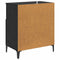 vidaXL Sideboard Black oak 60 x 35 x 70 cm Engineered wood