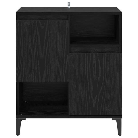 vidaXL Sideboard Black oak 60 x 35 x 70 cm Engineered wood