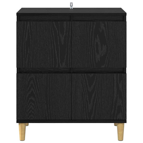 vidaXL Sideboard Black Oak 60 x 35 x 70 cm Engineered Wood