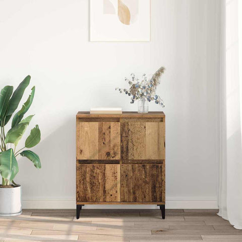 vidaXL Sideboard Old Wood 60 x 35 x 70 cm Engineered Wood and Iron