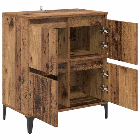vidaXL Sideboard Old Wood 60 x 35 x 70 cm Engineered Wood and Iron